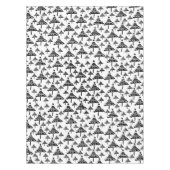 Nappe Jour férié Motif de Noël noir blanc (Devant)