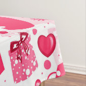 Nappe Journée des mères blanches et rouges Motif sans co (In Situ)