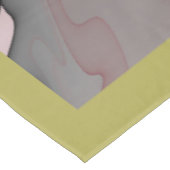 Nappe Joy, Vert rose Anthracite Imaginaire Fleur Fractal (Angle)