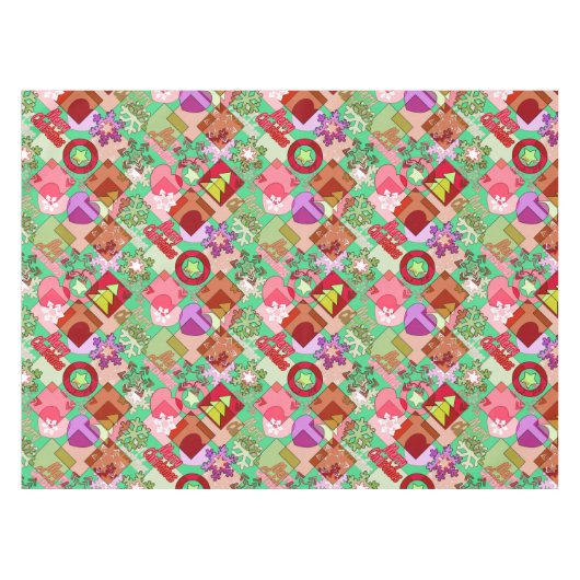 Nappe Joyeuse décoration de Noël (Devant (Horizontal))