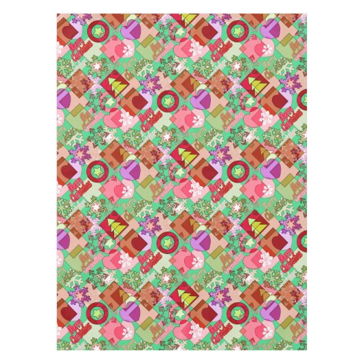 Nappe Joyeuse décoration de Noël (Devant)