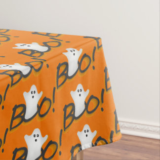 Nappe Joyeuse fête d'Halloween Party Orange Fantôme Mign
