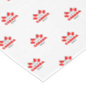 Nappe Joyeuse fête du Canada Rouge Blanc Drapeaux canadi (Angle)