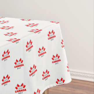 Nappe Joyeuse fête du Canada Rouge Blanc Drapeaux canadi