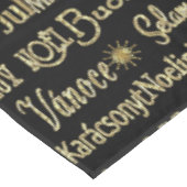 Nappe Joyeuse typographie de Noël Parties scintillant no (Angle)