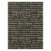 Nappe Joyeuse typographie de Noël Parties scintillant no (Devant)
