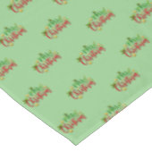 Nappe Joyeuse typographie de texte de Noël (Angle)