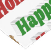 Nappe Joyeuses fêtes Reindeer typographie de Noël (Angle)