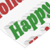 Nappe Joyeuses fêtes Teddy Bear typographie de Noël (Angle)