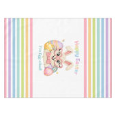 Nappe Joyeuses Pâques Je suis Excité Lapin (Devant (Horizontal))