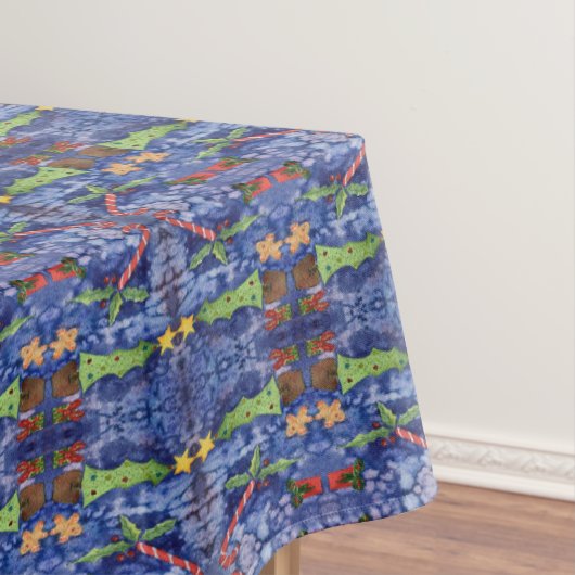 Nappe Joyeuses vacances Classique Noël Icônes Aquarelle (In Situ)