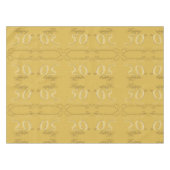 Nappe "Joyeux 50e anniversaire Mariage" Ochre&Golden Fon (Devant (Horizontal))