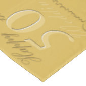 Nappe "Joyeux 50e anniversaire Mariage" Ochre&Golden Fon (Angle)