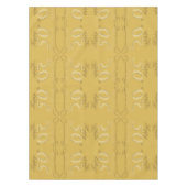 Nappe "Joyeux 50e anniversaire Mariage" Ochre&Golden Fon (Devant)