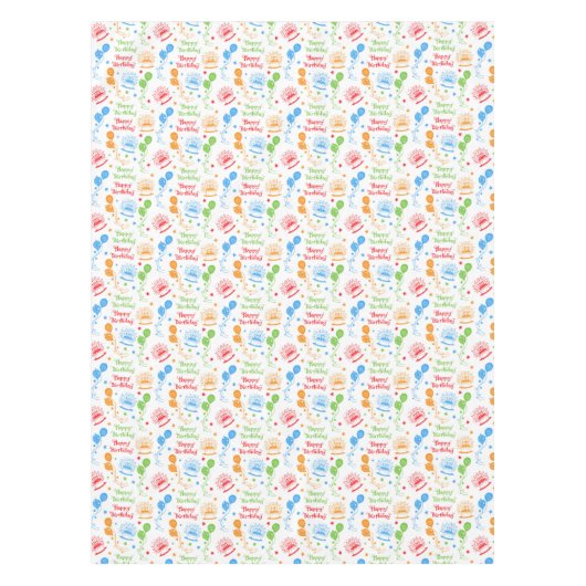 Nappe Joyeux anniversaire (Devant)