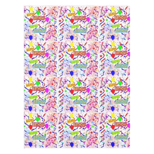 Nappe Joyeux anniversaire (Devant)