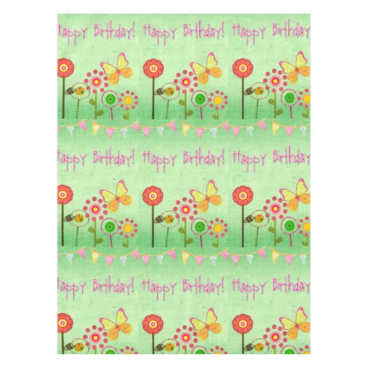 Nappe Joyeux anniversaire (Devant)