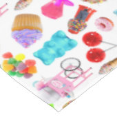 Nappe Joyeux Anniversaire Bonbons Mignons (Angle)