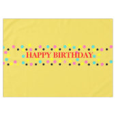 Nappe Joyeux Anniversaire Fête aux Points Polka (Devant (Horizontal))