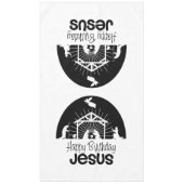 Nappe Joyeux anniversaire Jésus (Devant)