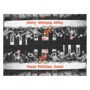 Nappe Joyeux anniversaire, Jésus ! Noël drôle