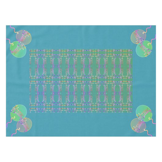 Nappe Joyeux Ballons d'anniversaire (Devant (Horizontal))