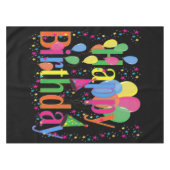 Nappe Joyeux ballons d'anniversaire en tissu de table (Devant (Horizontal))