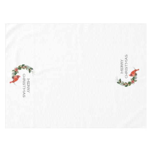 Nappe Joyeux cardinal de Noël (Devant (Horizontal))