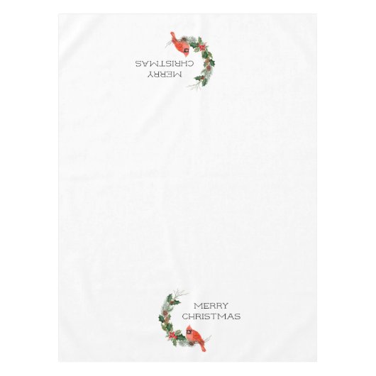Nappe Joyeux cardinal de Noël (Devant)