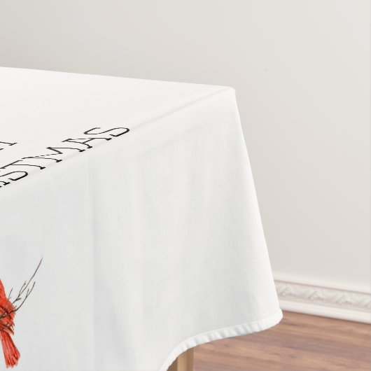 Nappe Joyeux cardinal de Noël (In Situ)