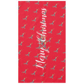 Nappe Joyeux Cerf bondissant de Noël (Devant)