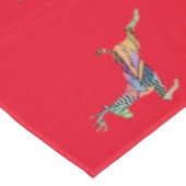 Nappe Joyeux Cerf bondissant de Noël (Angle)