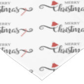 Nappe Joyeux chapeaux et Sucres de canne de Noël (Angle)