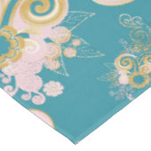 Nappe Joyeux dessin de pétales de fleurs abstraites (Angle)