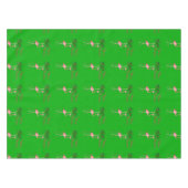 Nappe Joyeux Flamant rose de Noël (Devant (Horizontal))