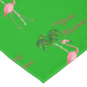 Nappe Joyeux Flamant rose de Noël (Angle)