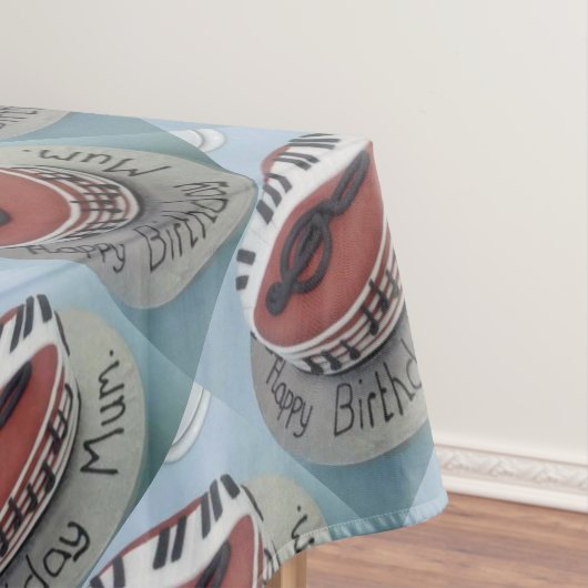 Nappe Joyeux gâteau de maman d'anniversaire (In Situ)