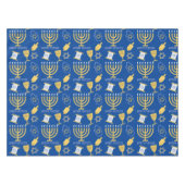Nappe Joyeux Hanoukka Menorah Motif de la fête juive (Devant (Horizontal))