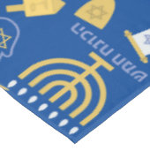 Nappe Joyeux Hanoukka Menorah Motif de la fête juive (Angle)