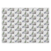 Nappe Joyeux joli dessin de trois robots trio (Devant (Horizontal))
