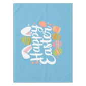 Nappe Joyeux Joyeux Jour de lapin lapin de Pâques (Devant)