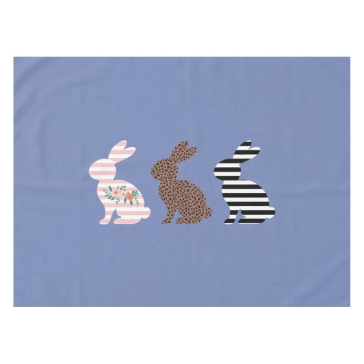 Nappe Joyeux lapin de lapin léopard de Pâques (Devant (Horizontal))