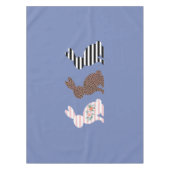 Nappe Joyeux lapin de lapin léopard de Pâques (Devant)