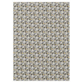 Nappe Joyeux Motif de Noël en or noir #21 ID1009 (Devant)