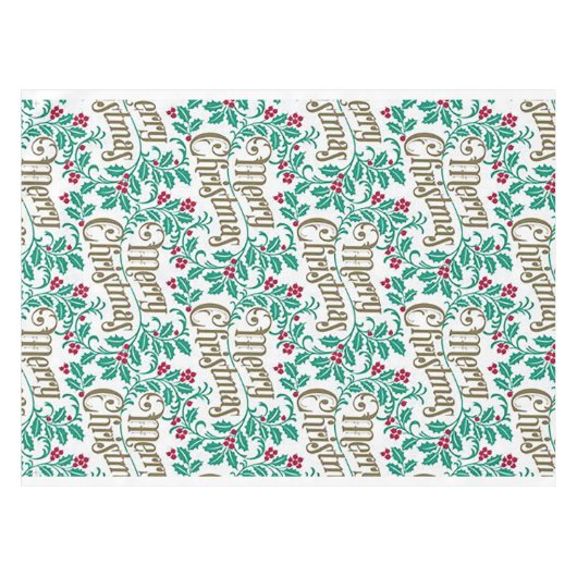 Nappe "Joyeux Noël" (Devant (Horizontal))