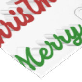 Nappe Joyeux Noël Angel rouge vert script (Angle)