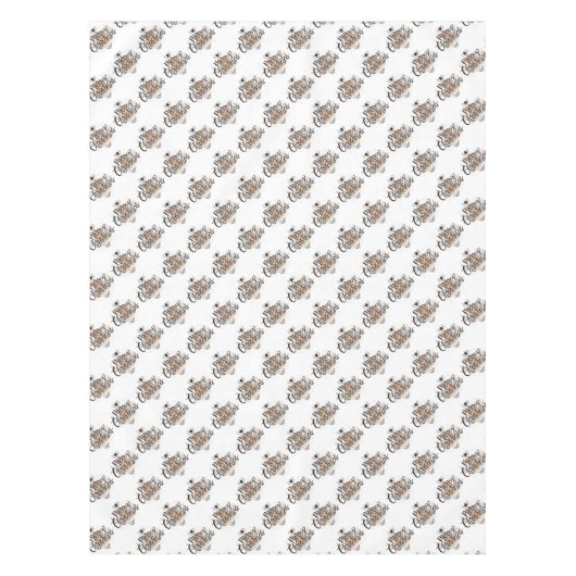 Nappe Joyeux Noël Arbres (Devant)