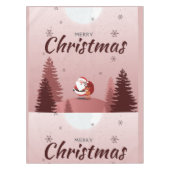 Nappe Joyeux Noël avec Santa Luxe (Devant)