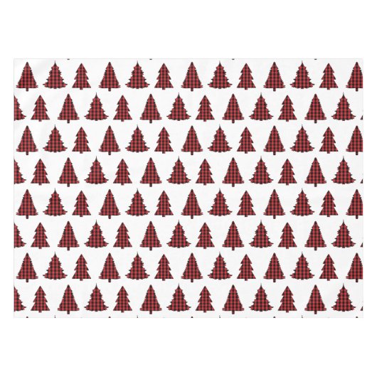 Nappe Joyeux Noël Calligraphie Buffalo Check Motif (Devant (Horizontal))