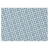 Nappe Joyeux Noël Cônes de pin bleus (Devant (Horizontal))